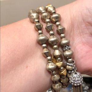 Stella and Dot Milana Tassel Bracelet set